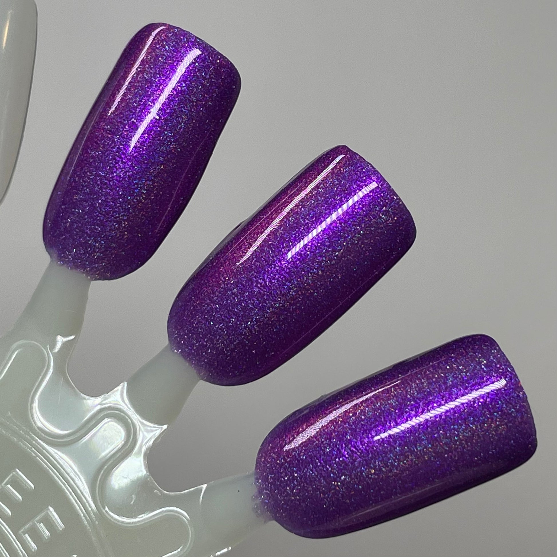 COMING SOON 2/27 NOON ET! PRE ORDER: Sleigh My Name, Sleigh My Name - Purple Nail Polish - Shimmer Nail Polish - Holographic Nail Polish - 12 Dam Days of Polish 2025 - Turnaround time ~5 weeks - Dam Nail Polish
