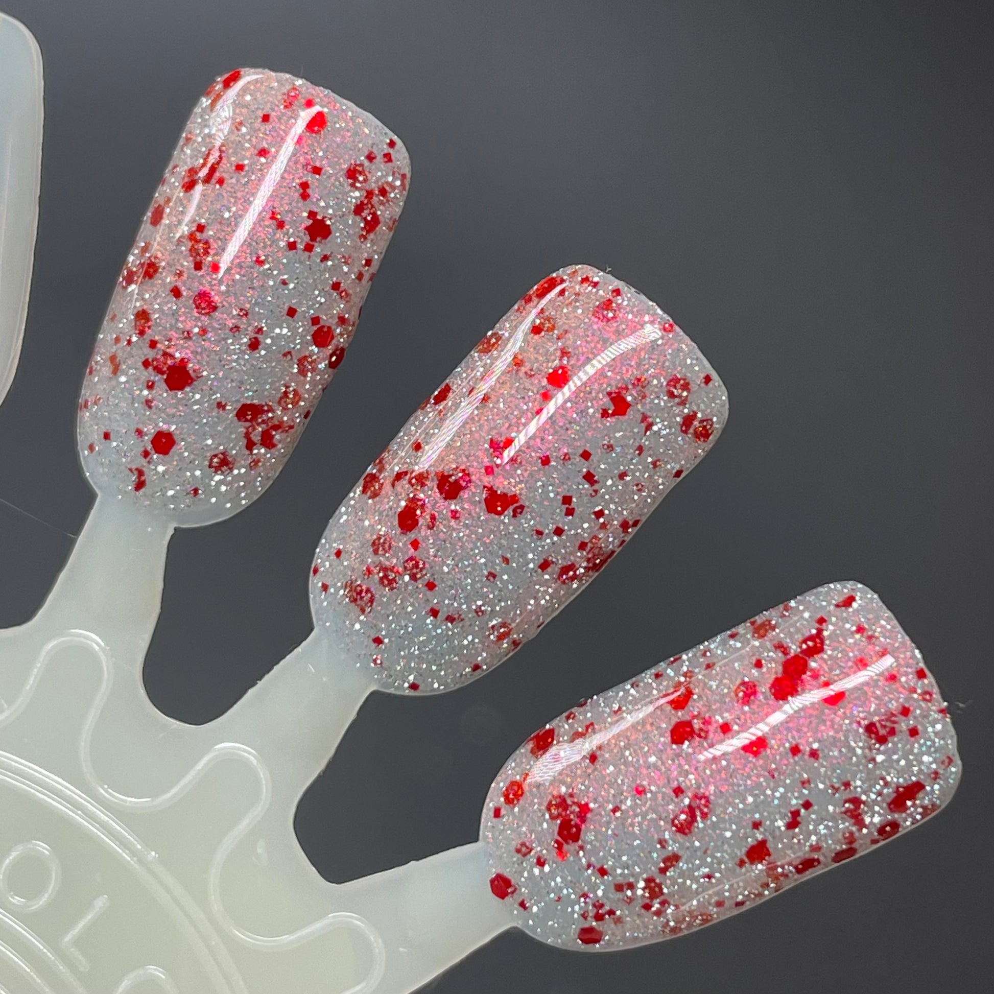 COMING SOON 2/27 NOON ET! PRE ORDER: Crushed Peppermint Dreams - Silver Nail Polish - Reflective Nail Polish - Glitter Nail Polish - 12 Dam Days of Polish 2025 - Turnaround time ~5 weeks - Dam Nail Polish