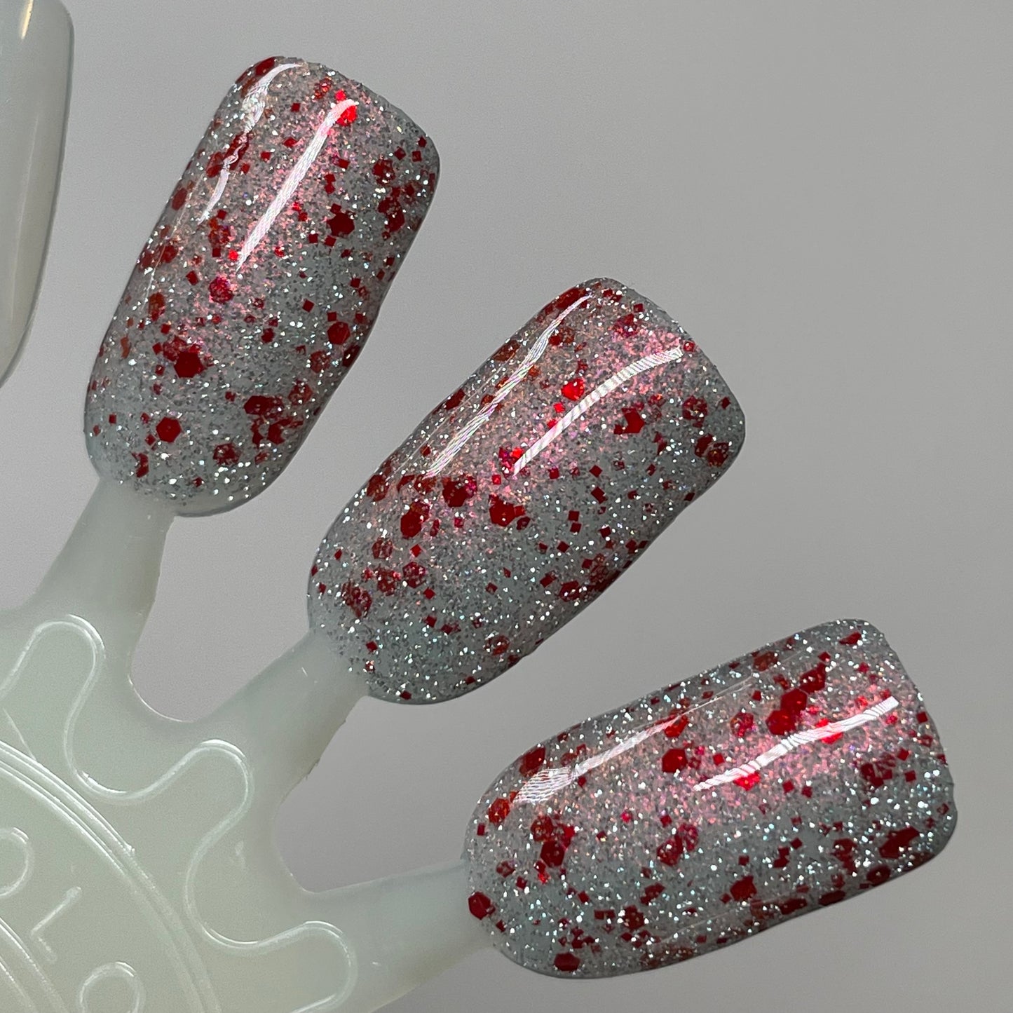 COMING SOON 2/27 NOON ET! PRE ORDER: Crushed Peppermint Dreams - Silver Nail Polish - Reflective Nail Polish - Glitter Nail Polish - 12 Dam Days of Polish 2025 - Turnaround time ~5 weeks - Dam Nail Polish