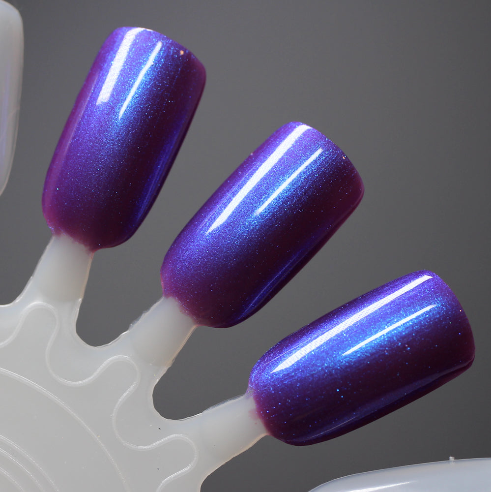 A Grave Mistake - Purple Shimmer Indie Nail Polish - Halloween Quad 2024
