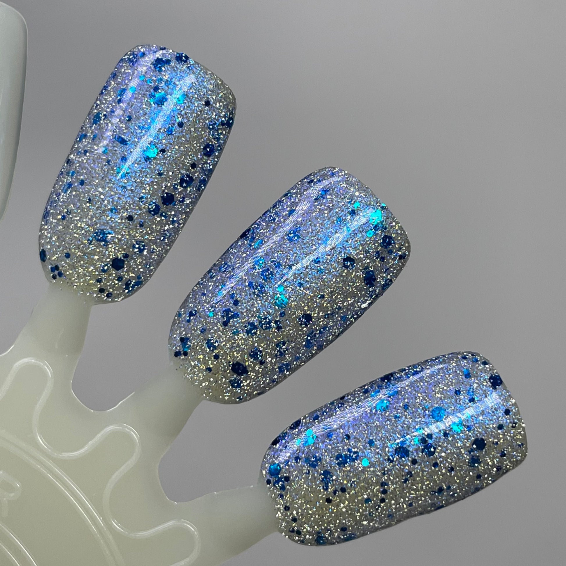 Cotton Candy Shop - Blue Silver Nail Polish - Reflective Glitter Nail Polish - Sugar Rush Collection - Dam Nail Polish