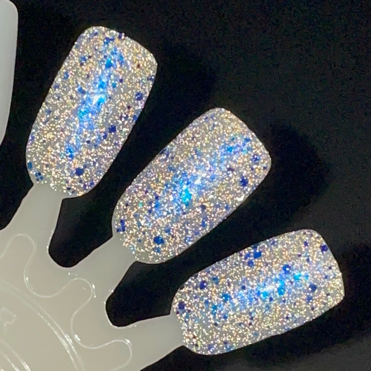 Cotton Candy Shop - Blue Silver Nail Polish - Reflective Glitter Nail Polish - Sugar Rush Collection - Dam Nail Polish