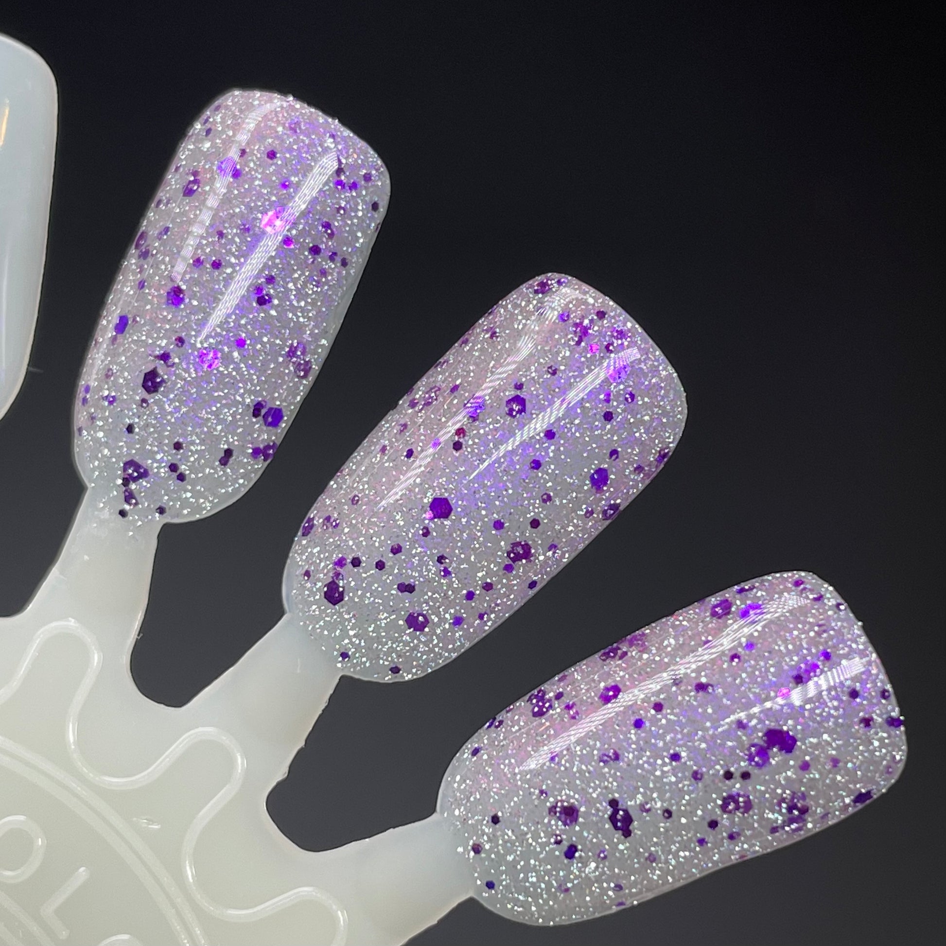 Gumdrop It Like It's Hot - Purple Silver Nail Polish - Reflective Glitter Nail Polish - Sugar Rush Collection - Dam Nail Polish