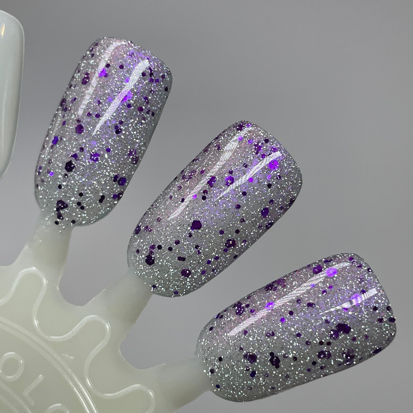 Gumdrop It Like It's Hot - Purple Silver Nail Polish - Reflective Glitter Nail Polish - Sugar Rush Collection - Dam Nail Polish