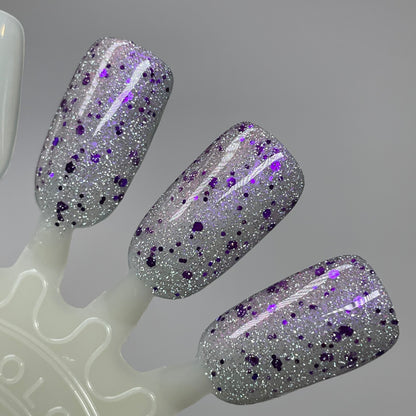 Gumdrop It Like It's Hot - Purple Silver Nail Polish - Reflective Glitter Nail Polish - Sugar Rush Collection - Dam Nail Polish