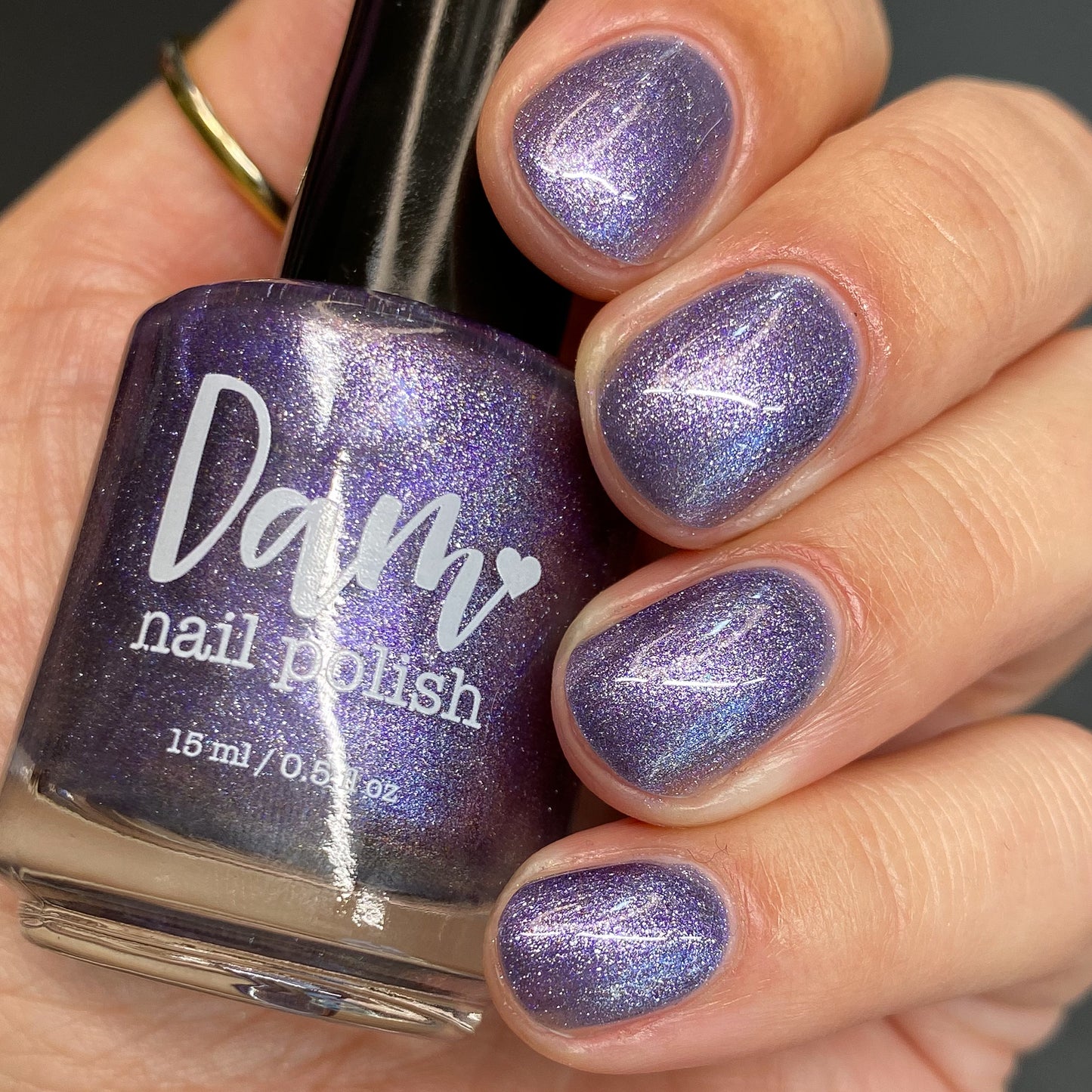 Grand Celebration - Purple Shimmer Magnetic Nail Polish - 10th Anniversary Trio - Dam Nail Polish