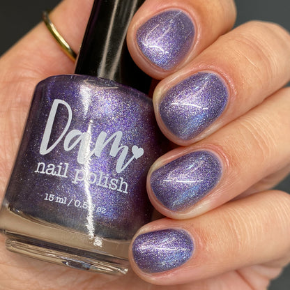Grand Celebration - Purple Shimmer Magnetic Nail Polish - 10th Anniversary Trio - Dam Nail Polish