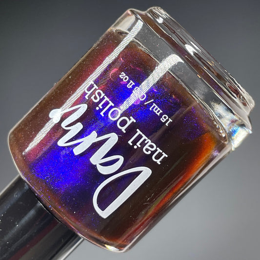 Our Strange Duet - Red Nail Polish - Multichrome Nail Polish - Shimmer Nail Polish