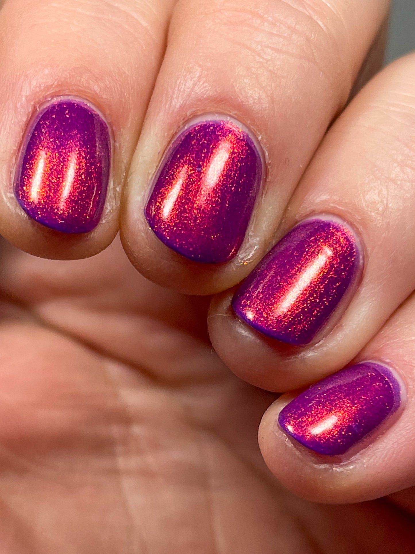 Dark Eyes Blossom - Purple Nail Polish - Shimmer Nail Polish - SHIMMAHS Facebook Custom - Dam Nail Polish