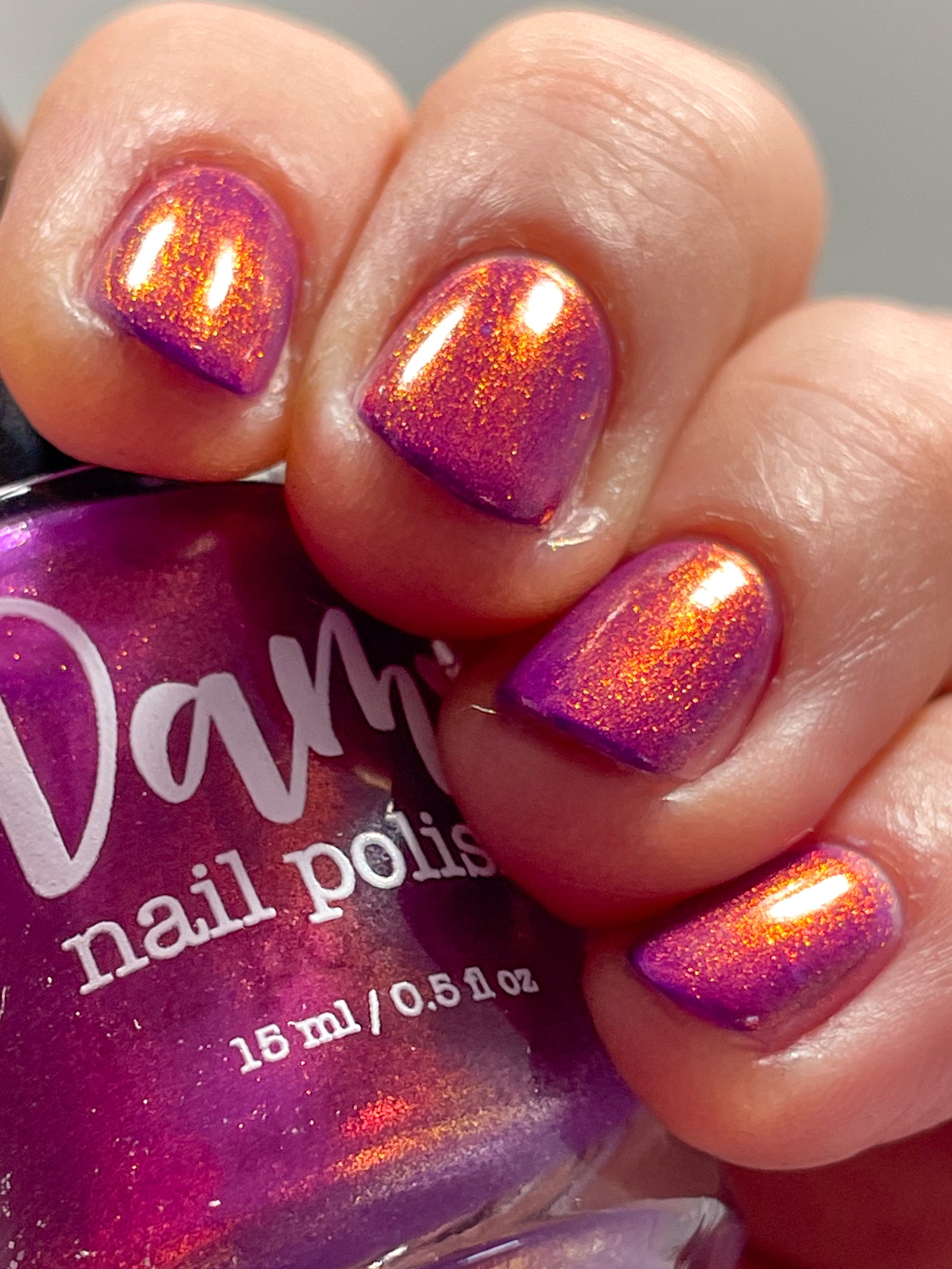 Dark Eyes Blossom - Purple Nail Polish - Shimmer Nail Polish - SHIMMAHS Facebook Custom - Dam Nail Polish