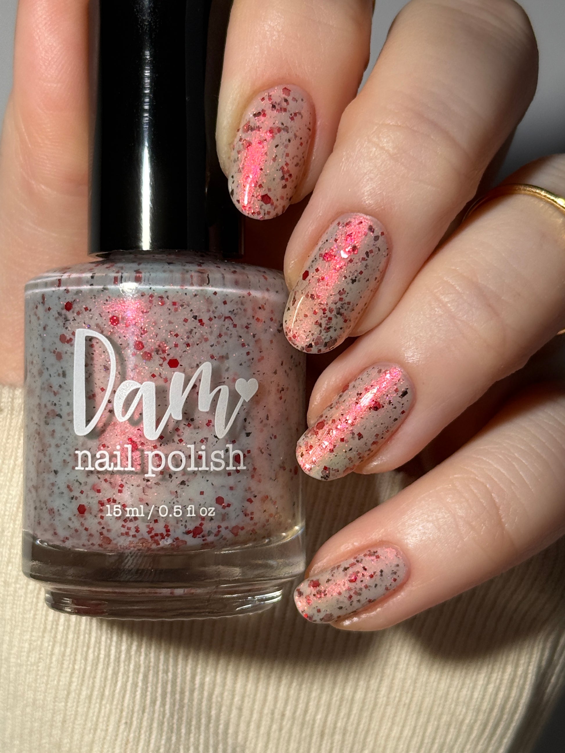 Haunted Hurricane - White Nail Polish - Crelly Nail Polish - Ghostly Collection - Halloween 2025 - Dam Nail Polish