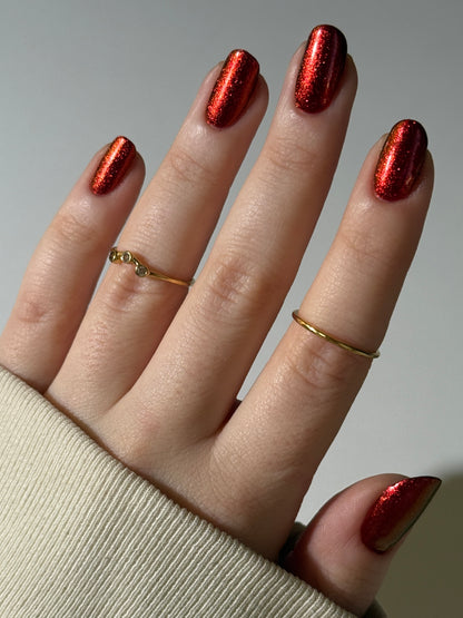 Don't Disturb the Damned - Red Nail Polish - Multichrome Nail Polish - Ghostly Collection - Halloween 2025 - Dam Nail Polish