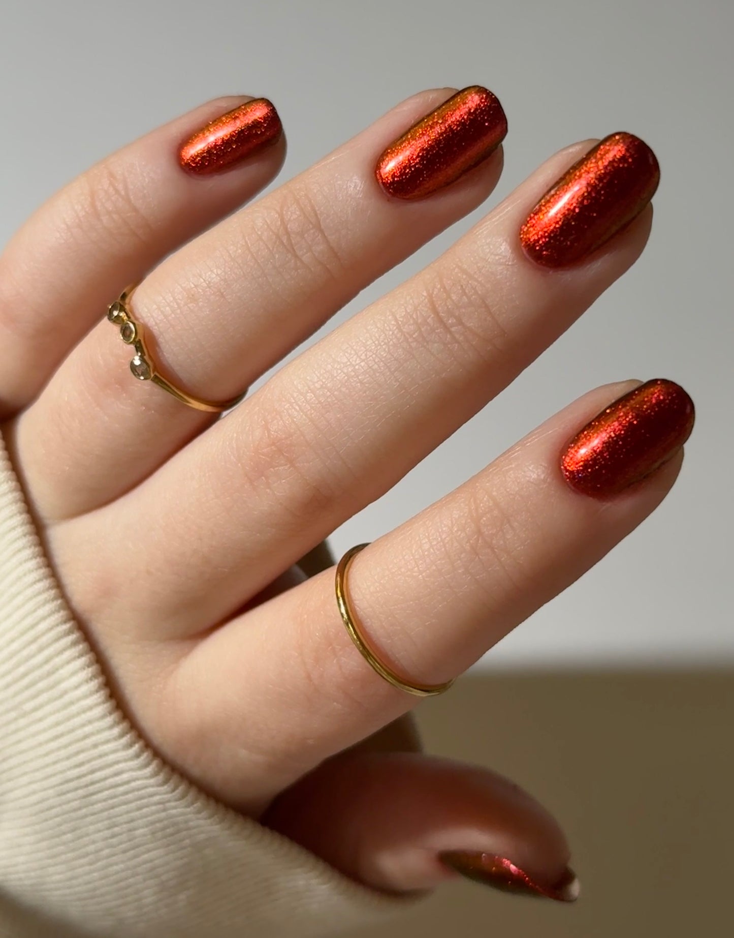 Don't Disturb the Damned - Red Nail Polish - Multichrome Nail Polish - Ghostly Collection - Halloween 2025 - Dam Nail Polish