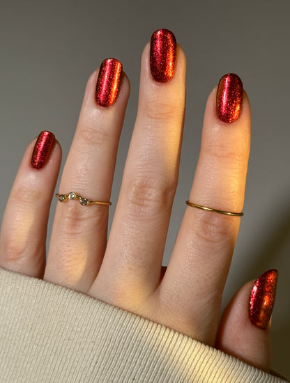 Don't Disturb the Damned - Red Nail Polish - Multichrome Nail Polish - Ghostly Collection - Halloween 2025 - Dam Nail Polish