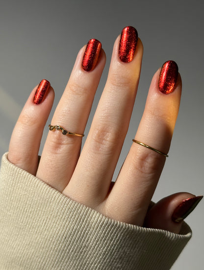 Don't Disturb the Damned - Red Nail Polish - Multichrome Nail Polish - Ghostly Collection - Halloween 2025 - Dam Nail Polish