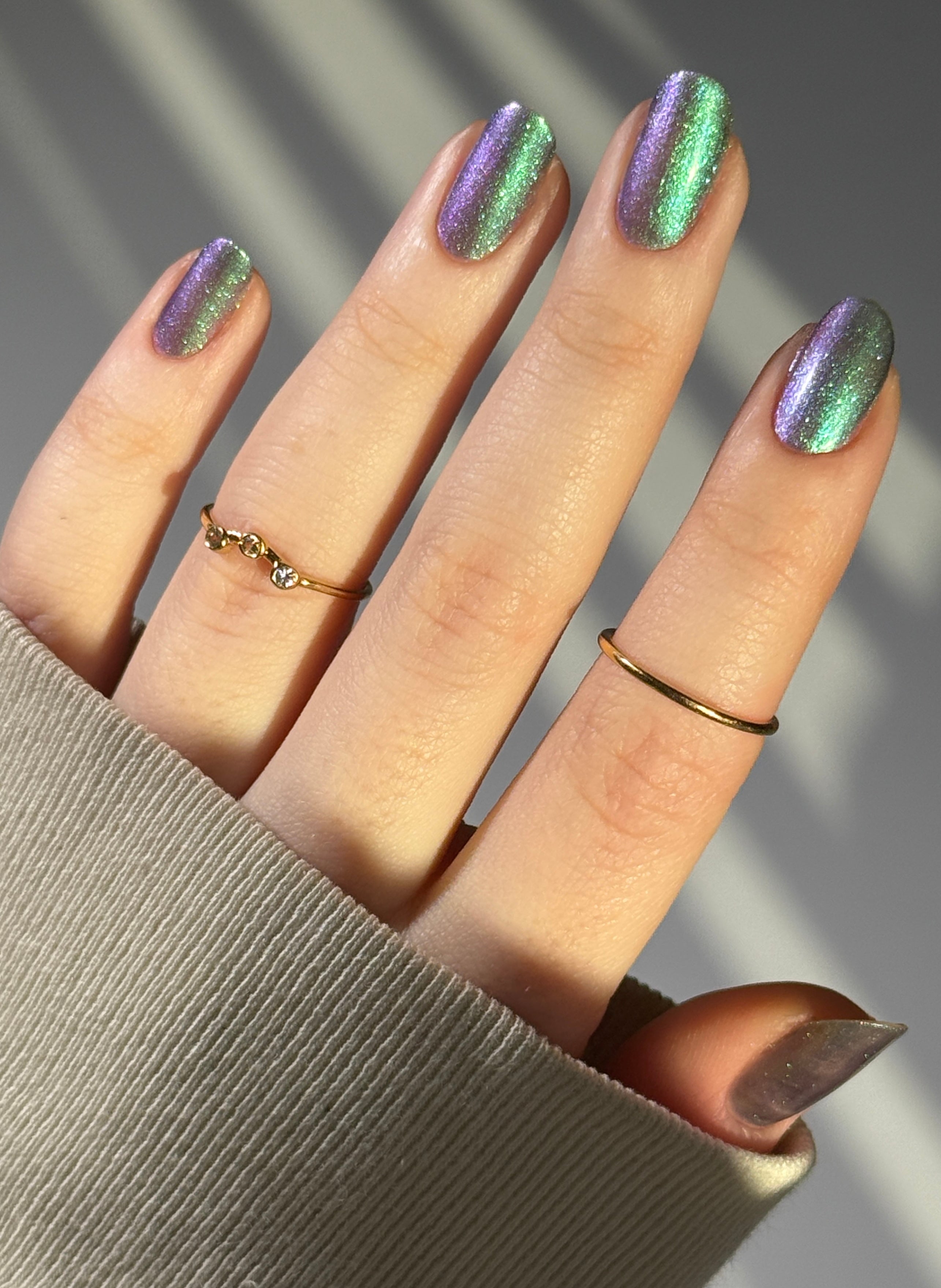Somebody Sage Me - Gray Nail Polish - Shimmer Nail Polish - Ghostly Co