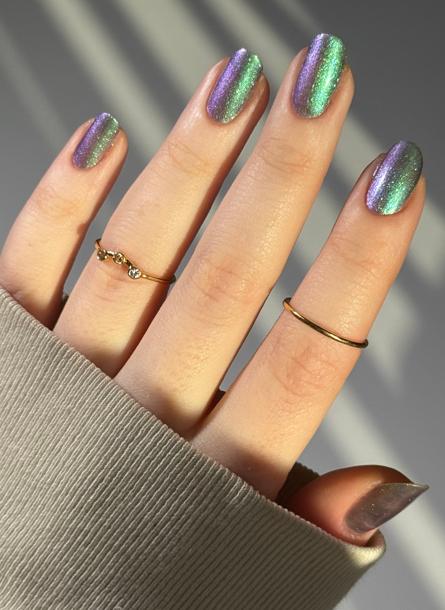 Somebody Sage Me - Gray Nail Polish - Shimmer Nail Polish - Ghostly Collection - Halloween 2025 - Dam Nail Polish