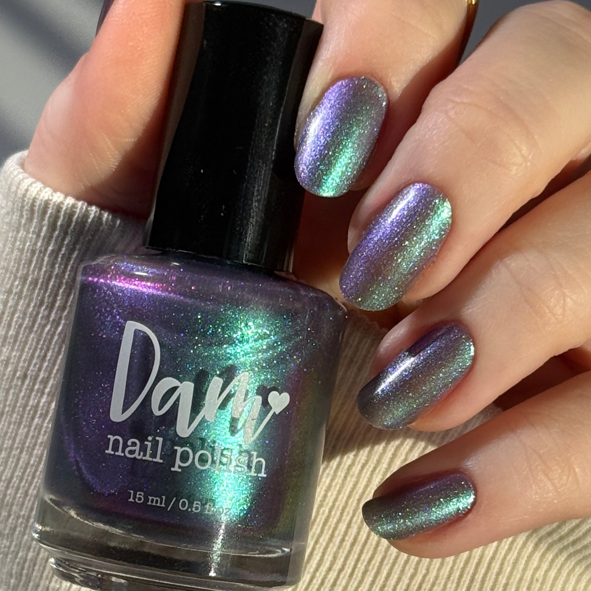 Somebody Sage Me - Gray Nail Polish - Shimmer Nail Polish - Ghostly Collection - Halloween 2025 - Dam Nail Polish