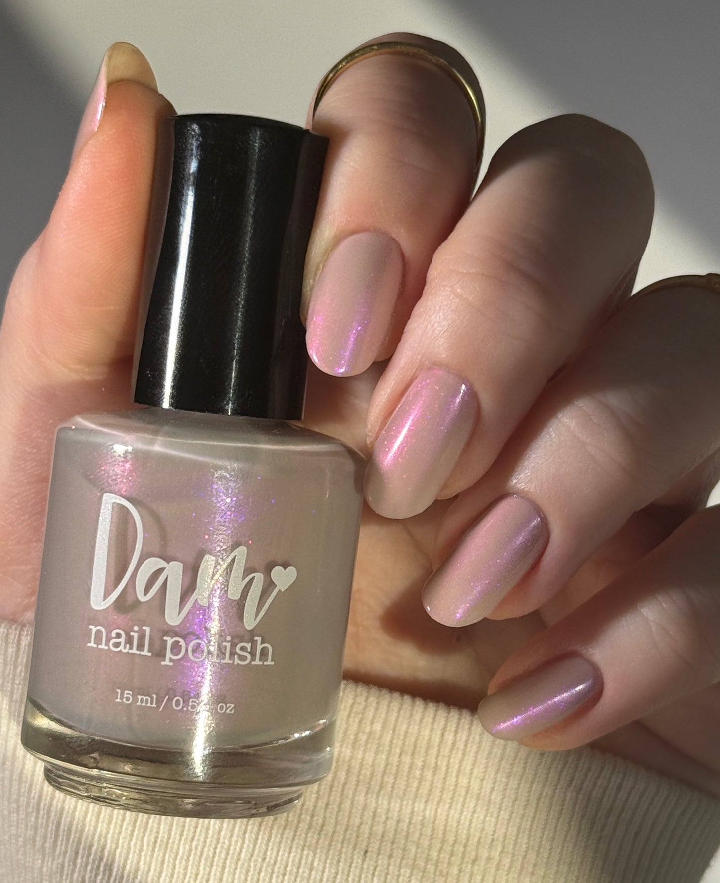 They Ghosted Me! - Taupe Nail Polish - Shimmer Nail Polish - Ghostly Collection - Halloween 2025 - Dam Nail Polish