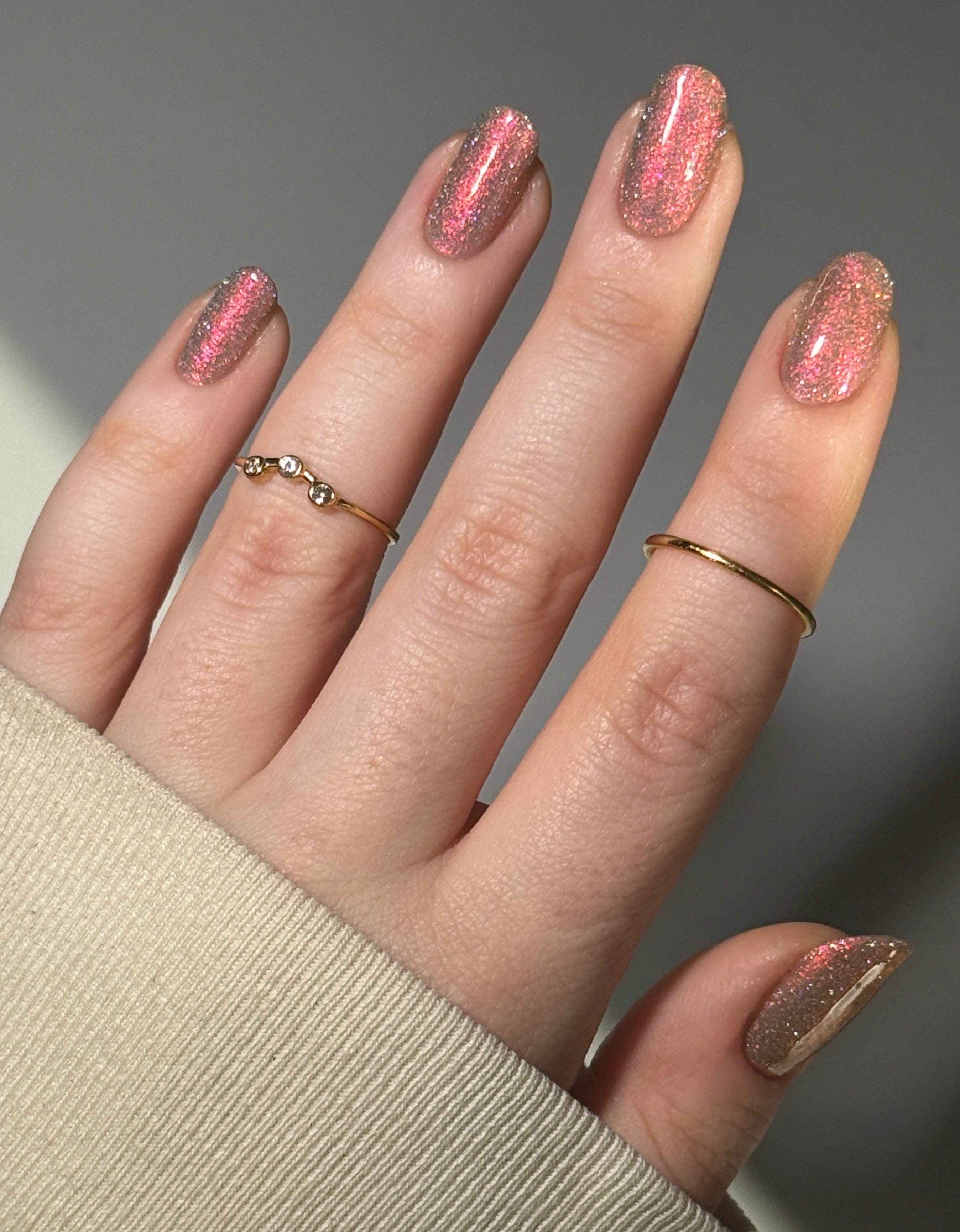 Shall We Have A Seance? - Gray Nail Polish - Reflective Nail Polish -