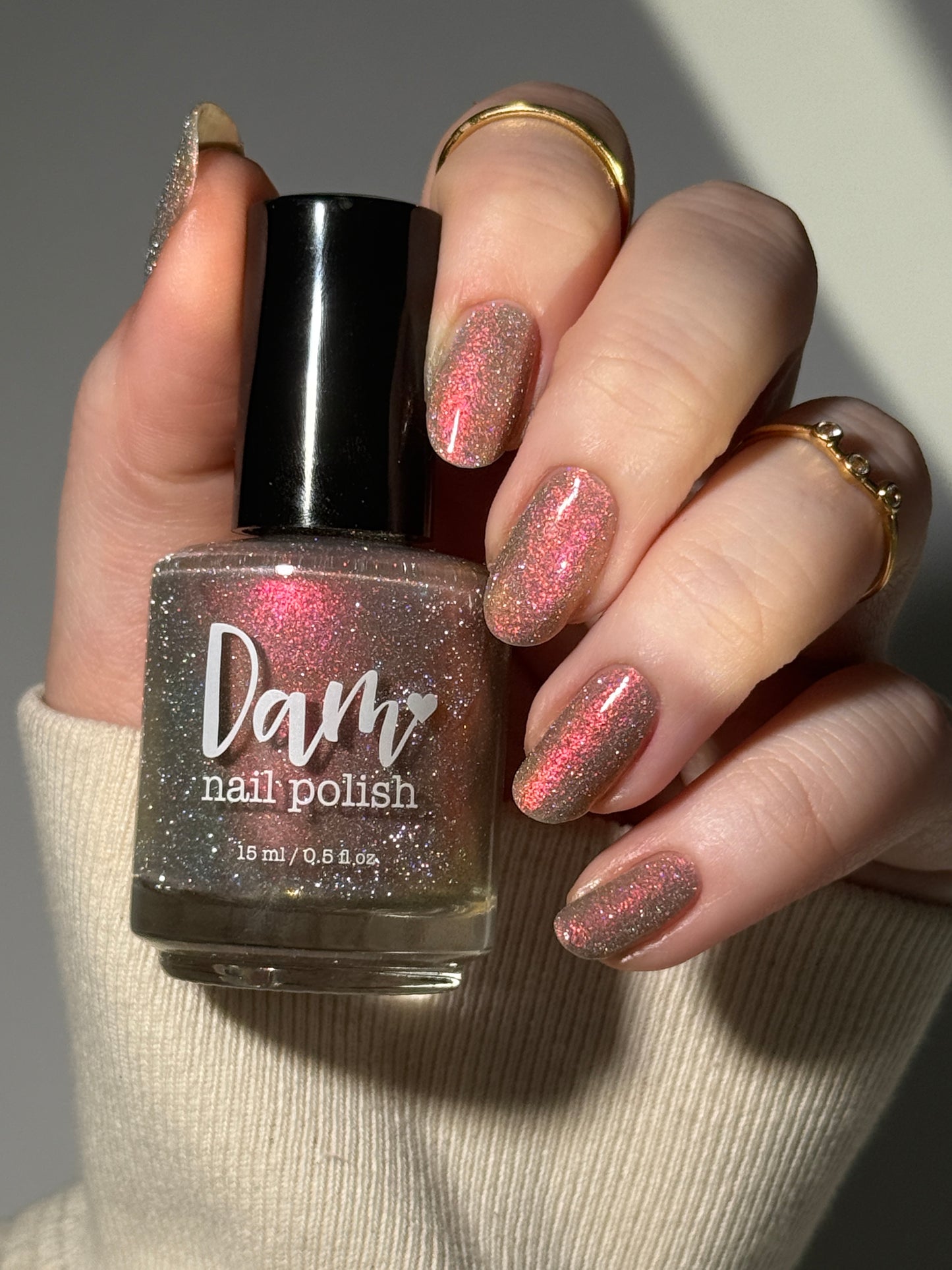 Shall We Have A Seance? - Gray Nail Polish - Reflective Nail Polish - Ghostly Collection - Halloween 2025 - Dam Nail Polish