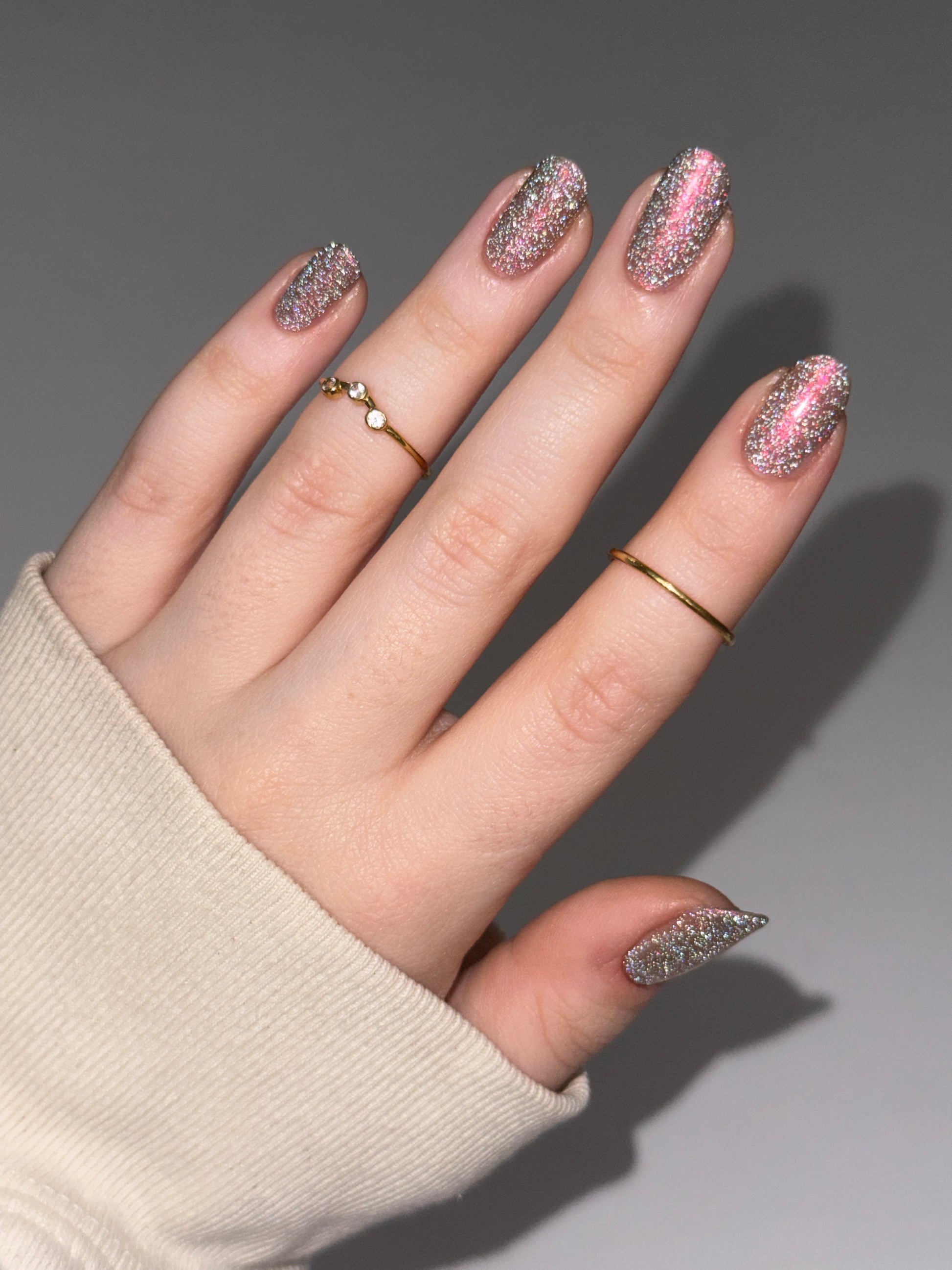 Shall We Have A Seance? - Gray Nail Polish - Reflective Nail Polish - Ghostly Collection - Halloween 2025 - Dam Nail Polish