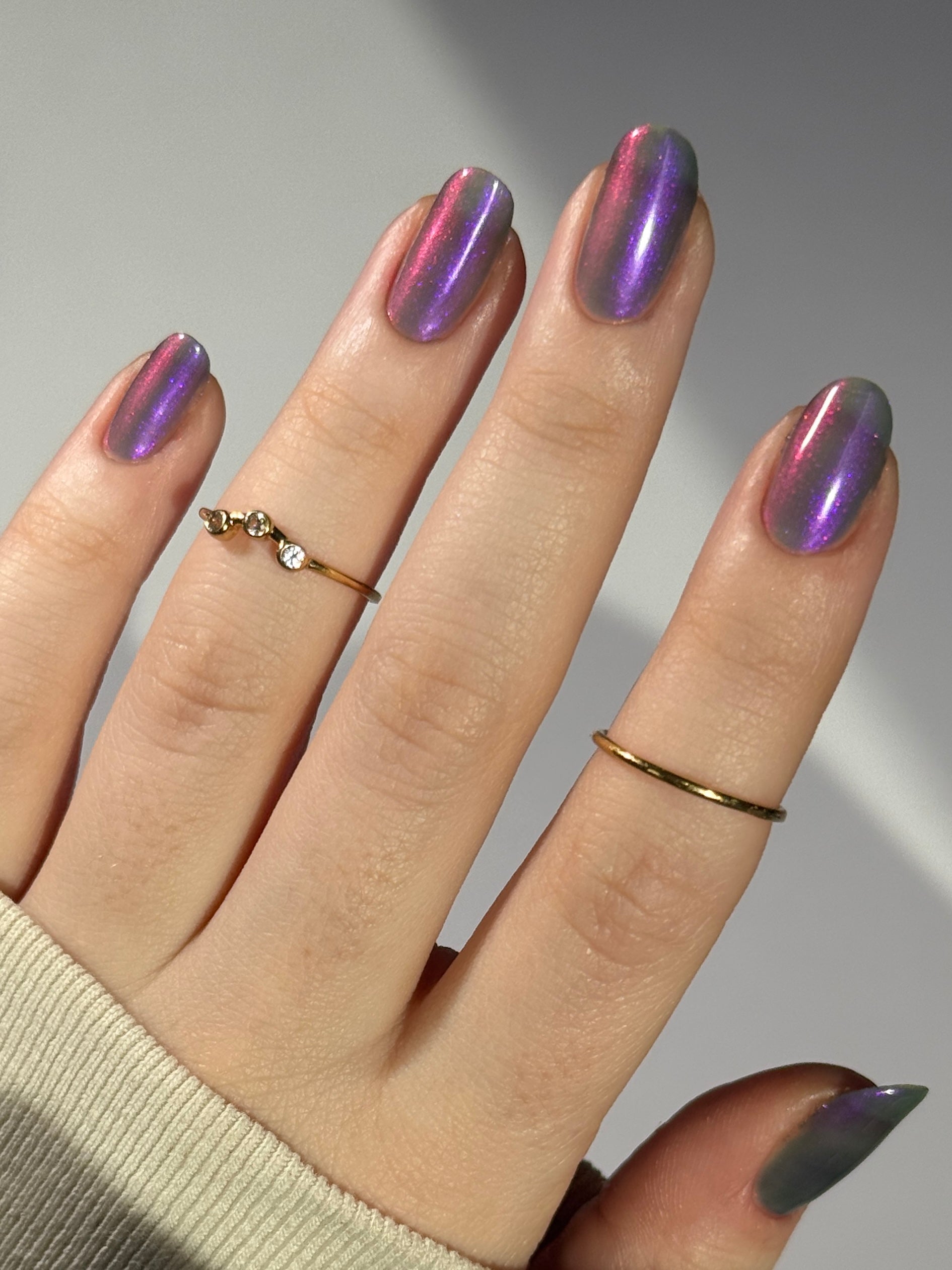 Don't Be Ghoulish - Gray Nail Polish - Shimmer Nail Polish - Ghostly C
