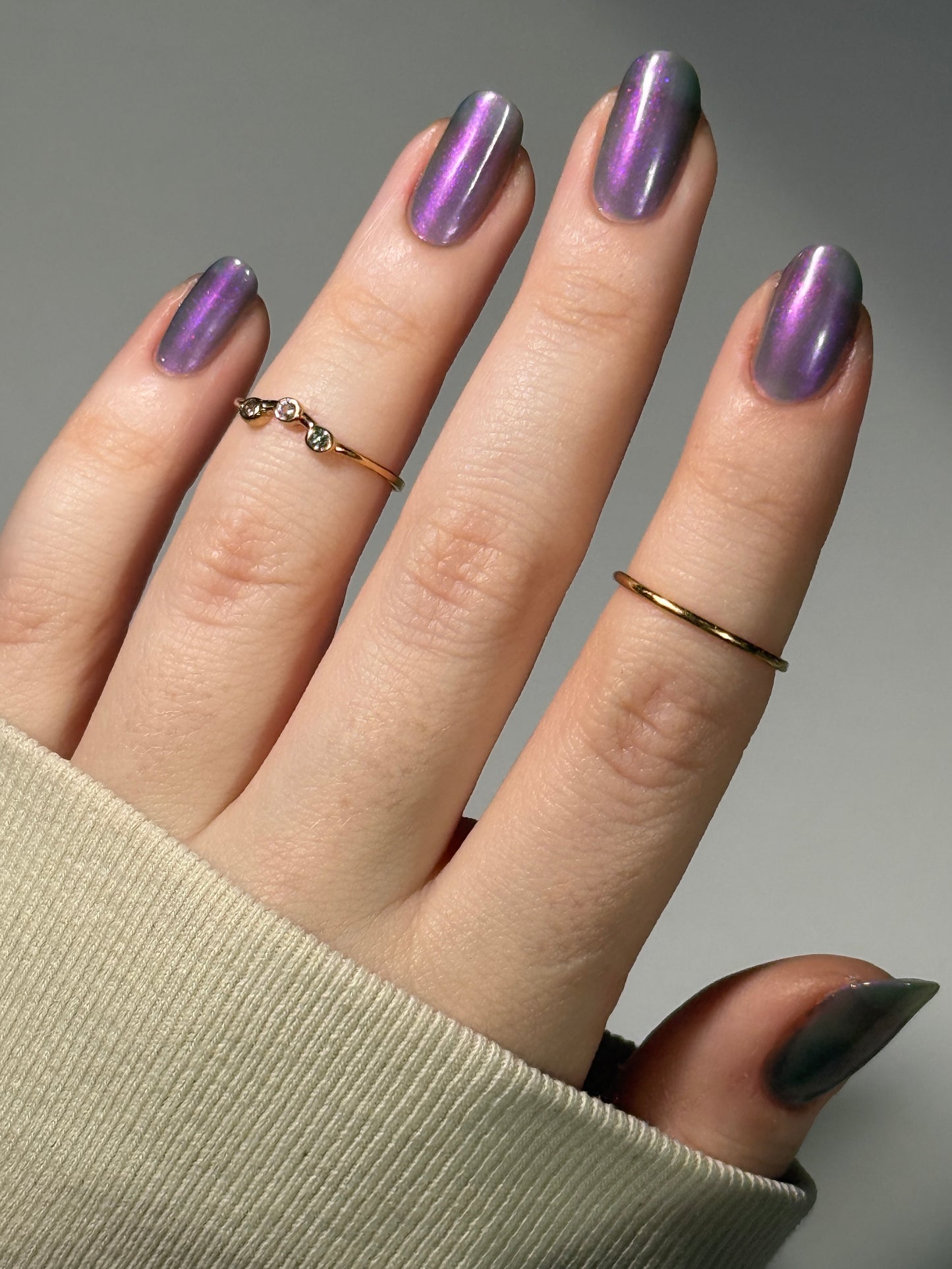 Don’t Be Ghoulish - Gray Nail Polish - Shimmer Nail Polish - Ghostly Collection - Halloween 2025 - Dam Nail Polish