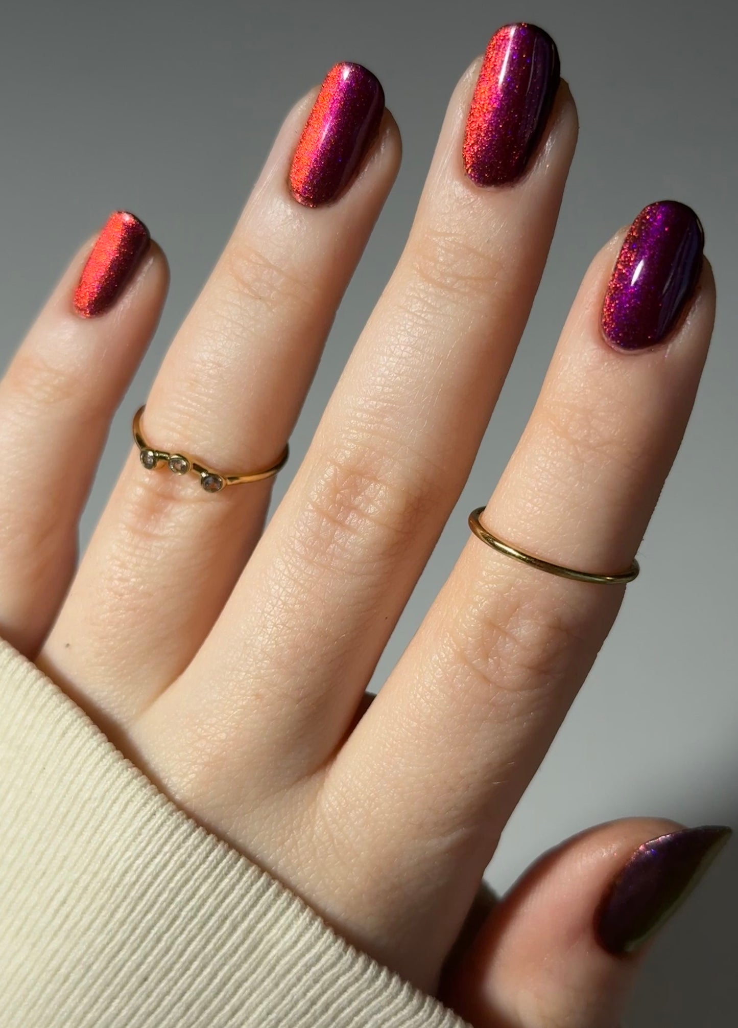 BLOODY MARY x3 - Black Nail Polish - Magnetic Nail Polish - Shimmer Nail Polish - Ghostly Collection - Halloween 2025 - Dam Nail Polish