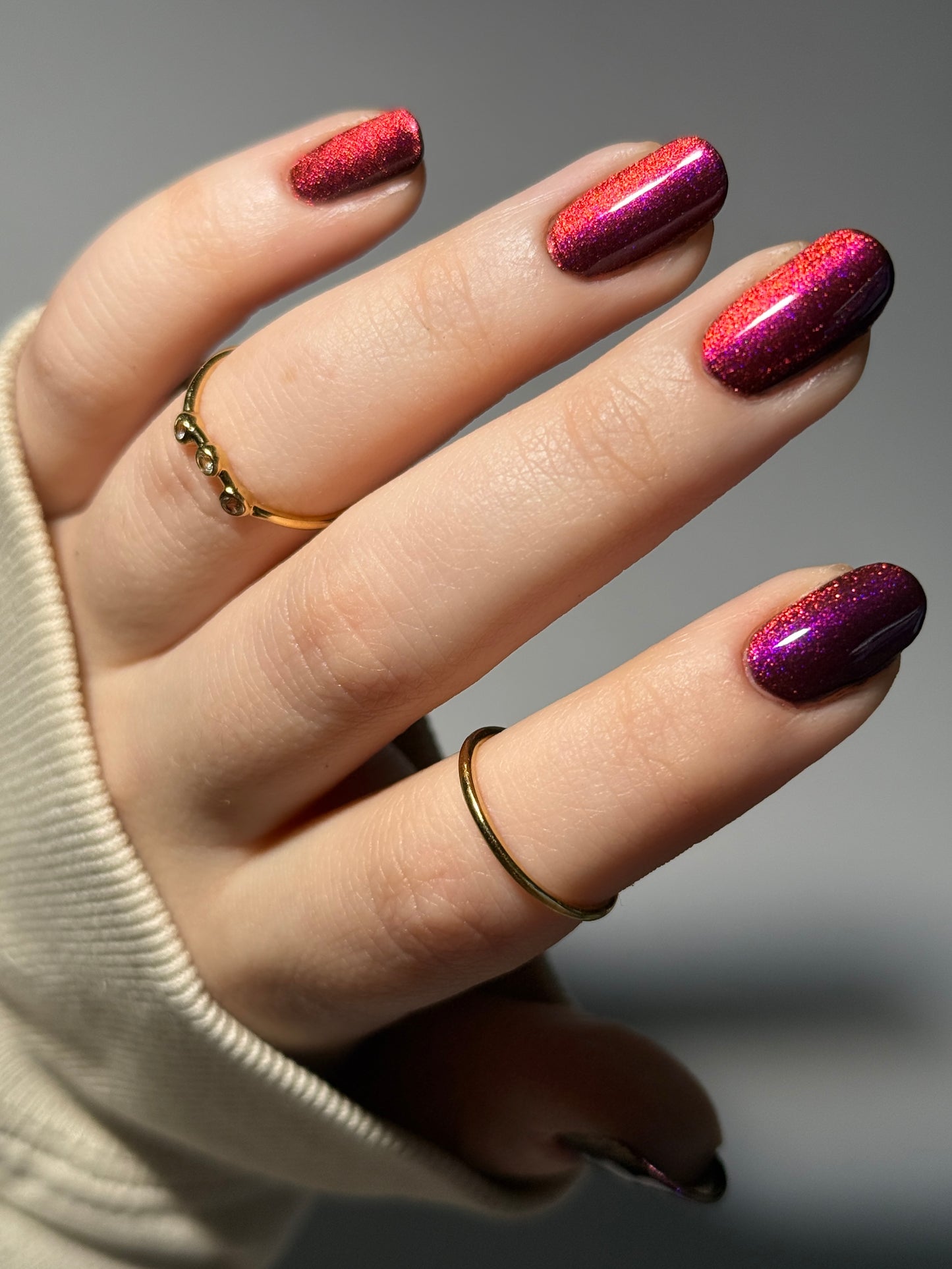 BLOODY MARY x3 - Black Nail Polish - Magnetic Nail Polish - Shimmer Nail Polish - Ghostly Collection - Halloween 2025 - Dam Nail Polish