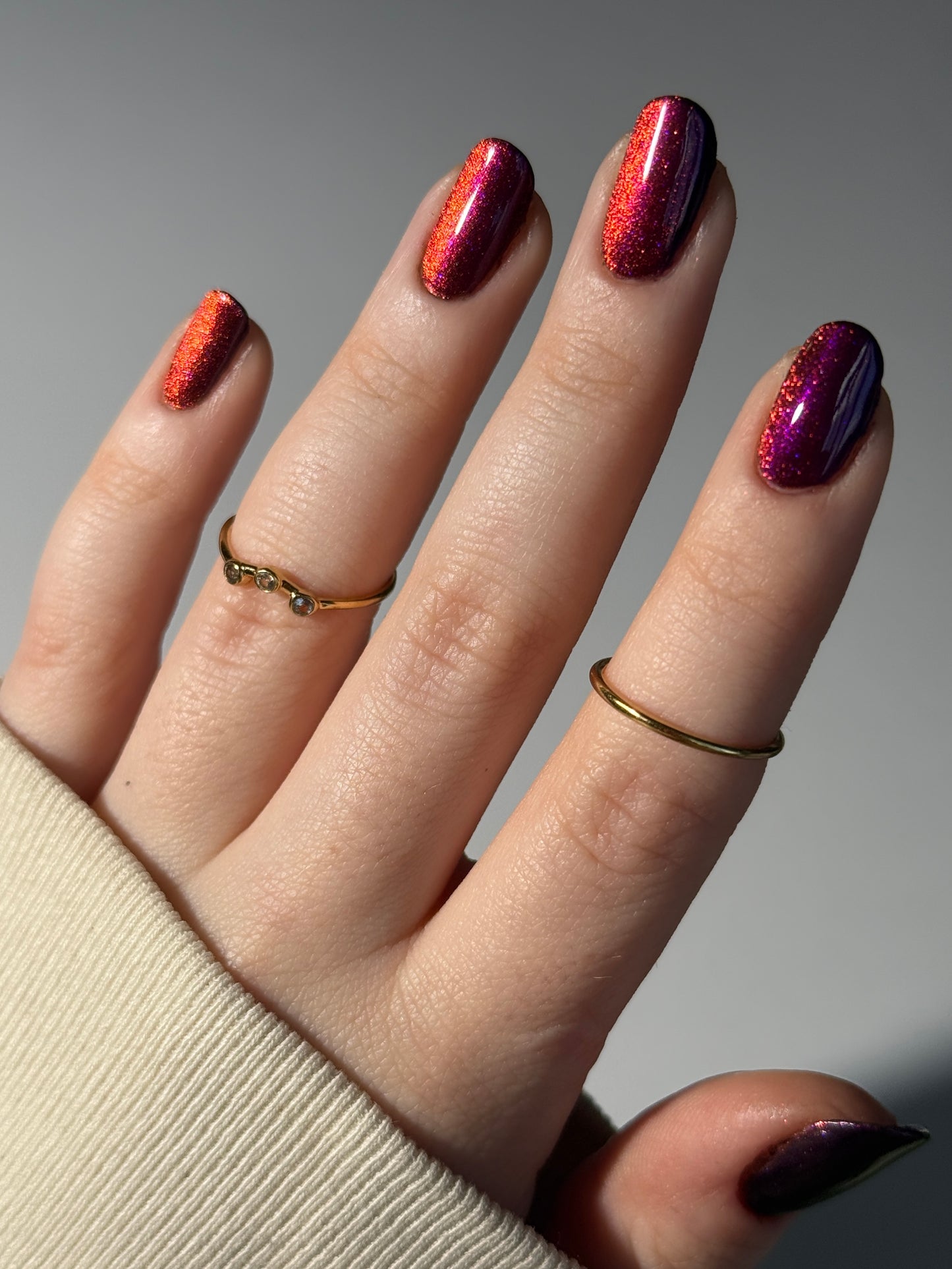 BLOODY MARY x3 - Black Nail Polish - Magnetic Nail Polish - Shimmer Nail Polish - Ghostly Collection - Halloween 2025 - Dam Nail Polish