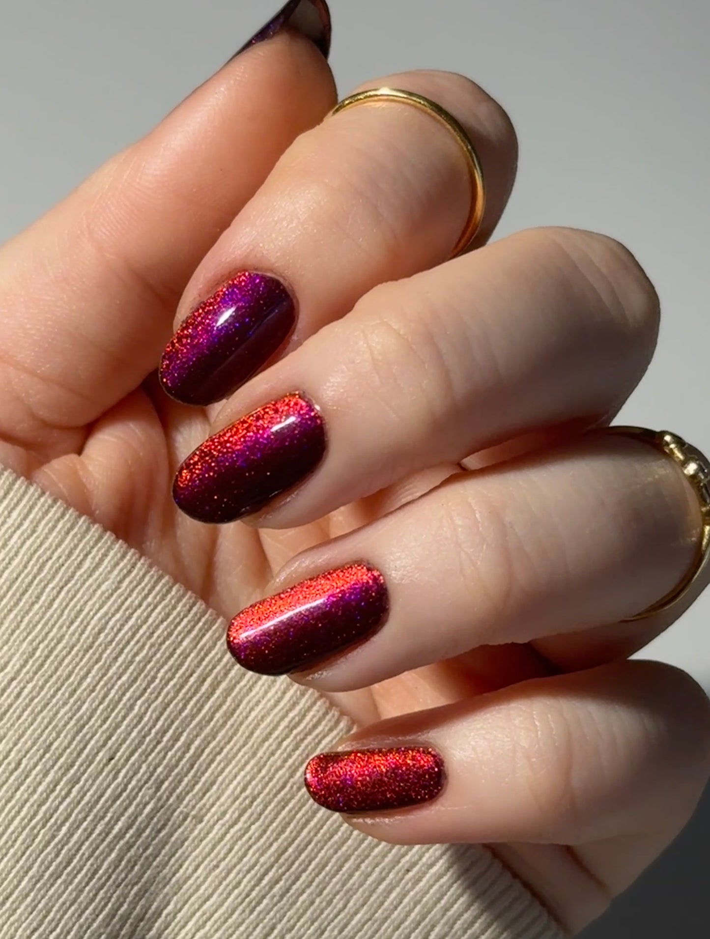 BLOODY MARY x3 - Black Nail Polish - Magnetic Nail Polish - Shimmer Nail Polish - Ghostly Collection - Halloween 2025 - Dam Nail Polish