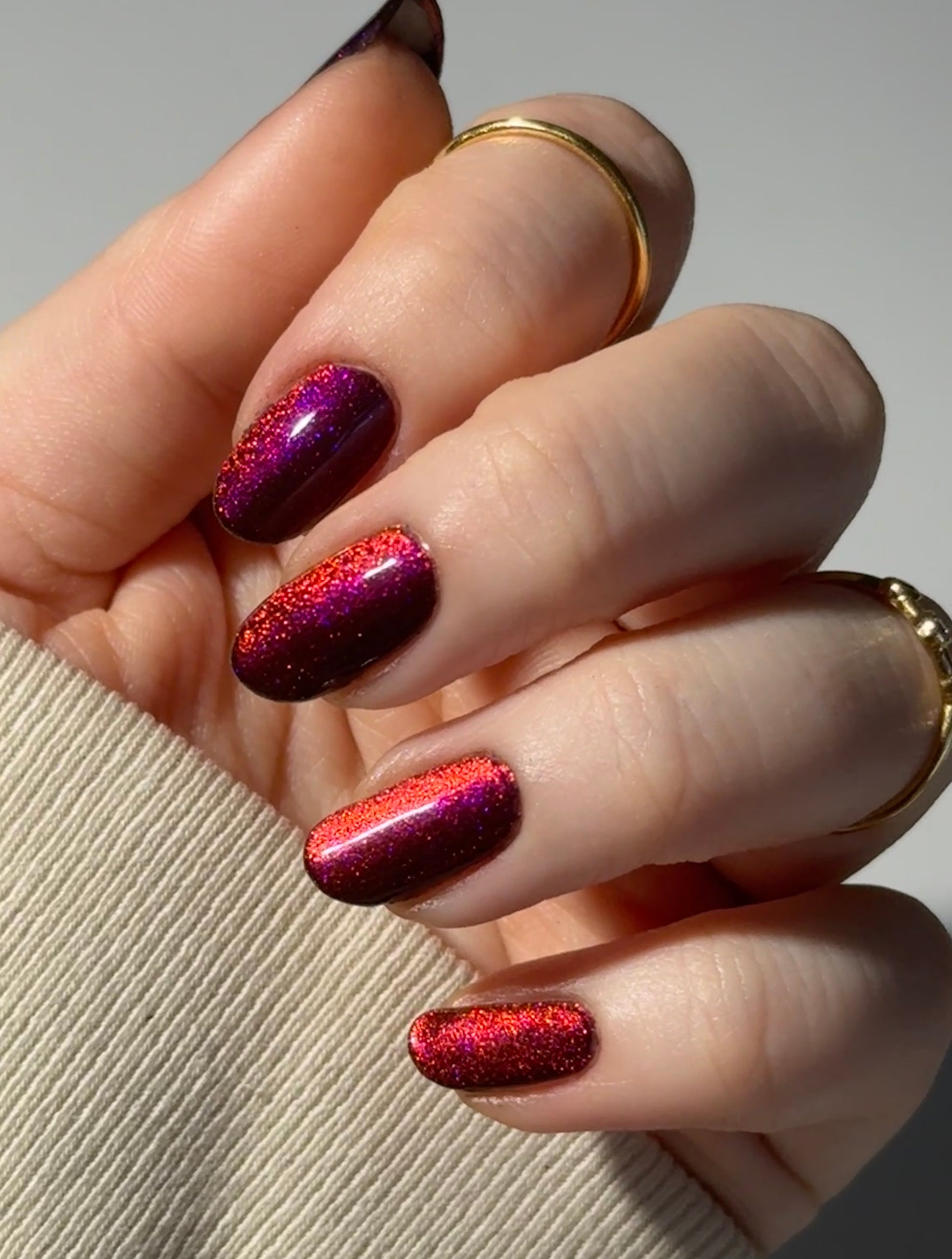 BLOODY MARY x3 - Black Nail Polish - Magnetic Nail Polish - Shimmer Nail Polish - Ghostly Collection - Halloween 2025 - Dam Nail Polish