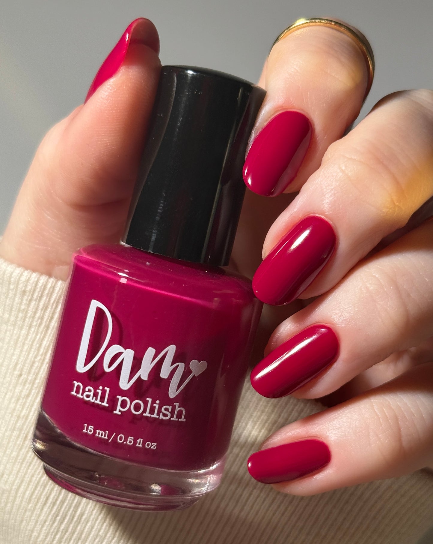 Very Cranberry - Pink Nail Polish - Cream Nail Polish - Fall Nail Polish - Autumn Harvest Creams - Dam Nail Polish