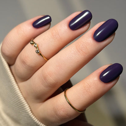 Big Eggplant Energy - Purple Nail Polish - Cream Nail Polish - Fall Nail Polish - Autumn Harvest Creams - Dam Nail Polish