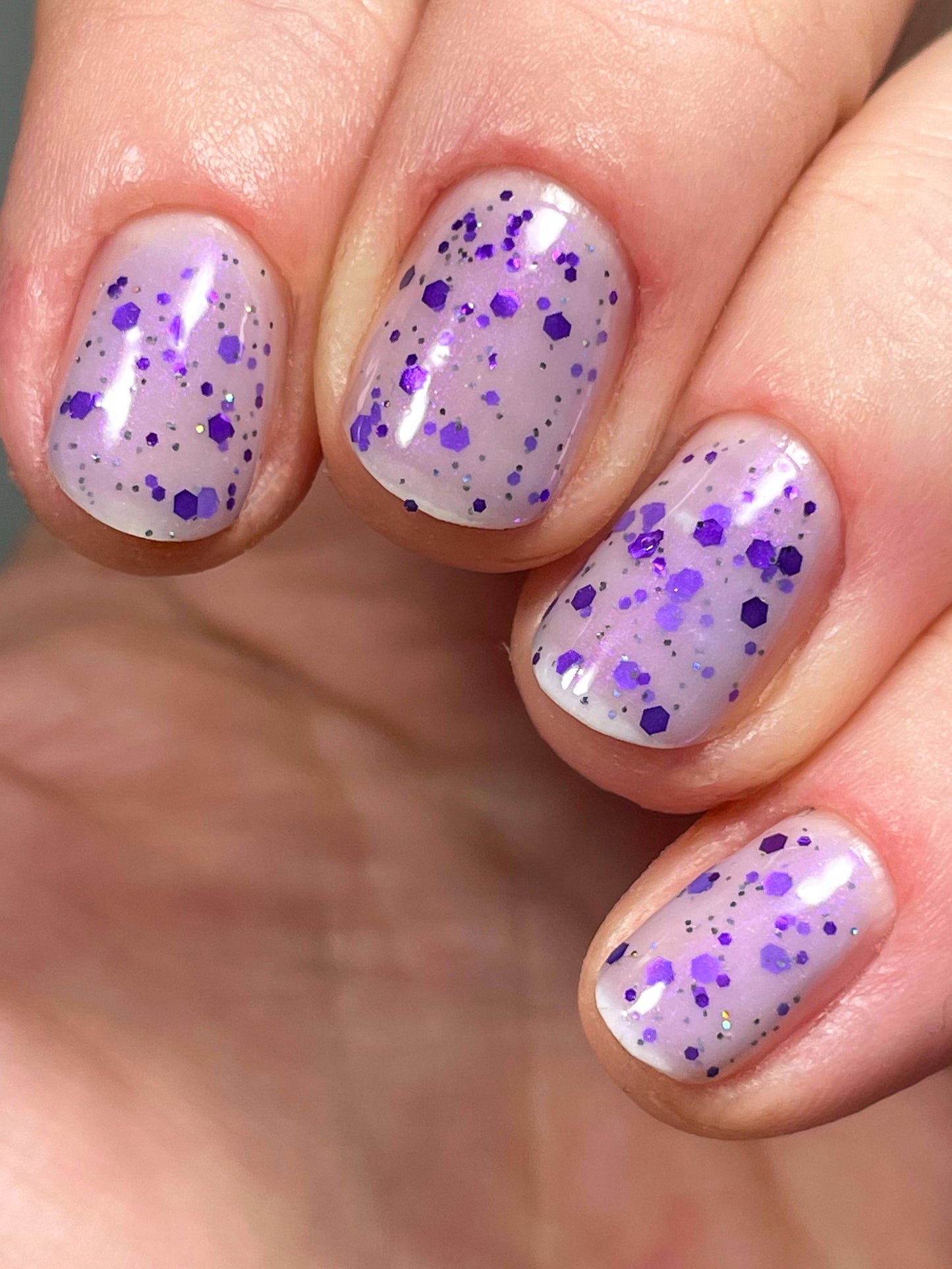 Taro Tea Wannabe - Light Purple Crelly - Glitter Nail Polish - Shimmer Nail Polish - Sweet Sips Collection - Dam Nail Polish