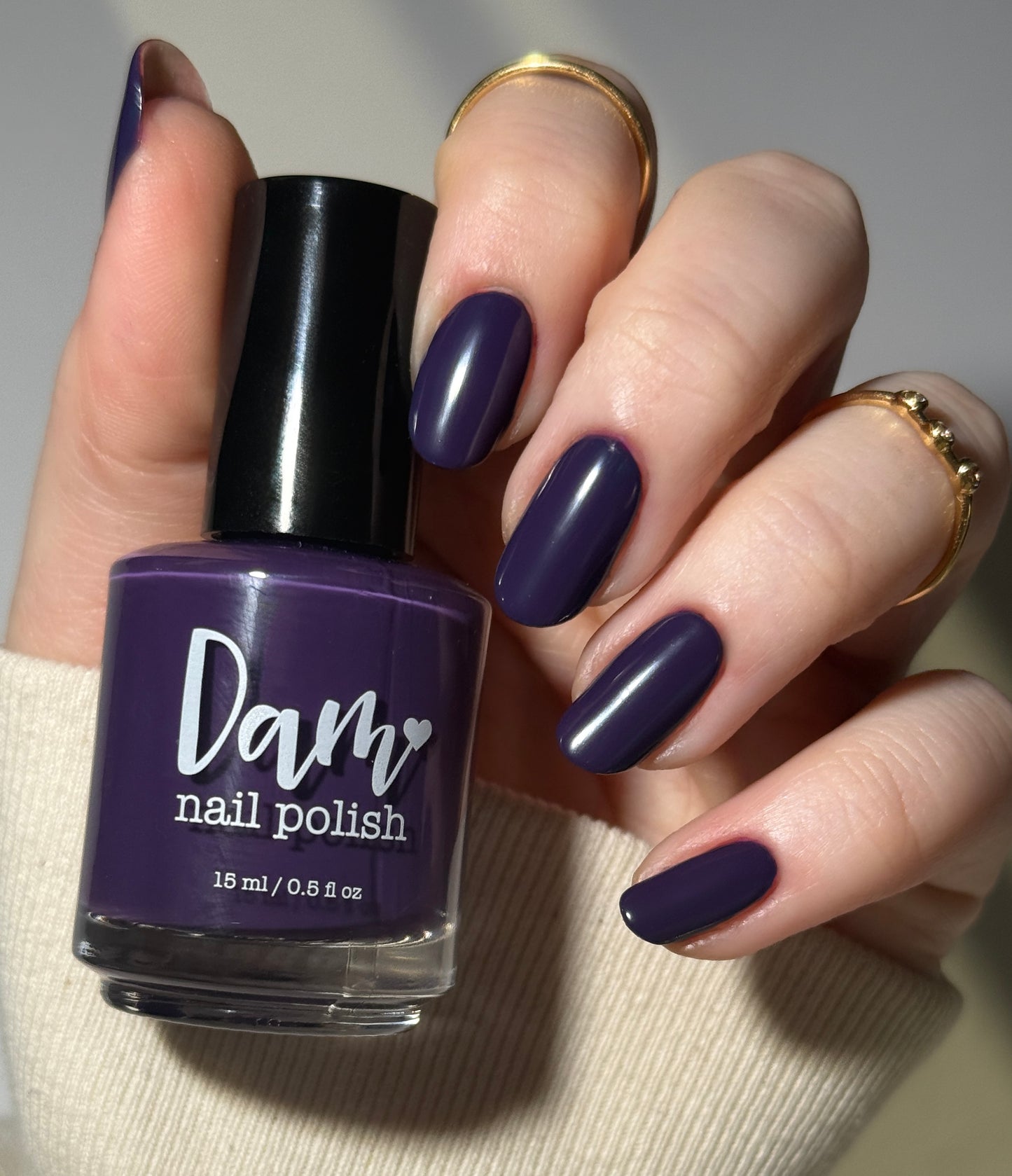 Big Eggplant Energy - Purple Nail Polish - Cream Nail Polish - Fall Nail Polish - Autumn Harvest Creams - Dam Nail Polish