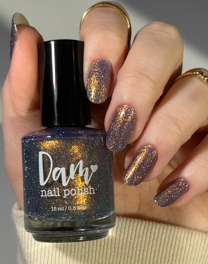 I'm Made of Magic, MFer - Purple Nail Polish - Reflective Nail Polish - October 2025 POTM - Dam Nail Polish