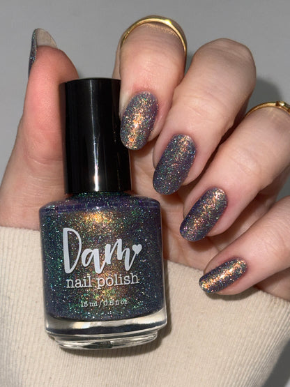 I'm Made of Magic, MFer - Purple Nail Polish - Reflective Nail Polish - October 2025 POTM - Dam Nail Polish