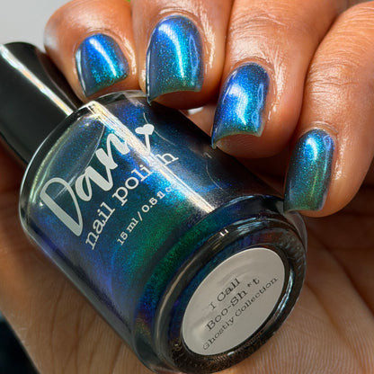 I Call Boo-sh*t - Black Nail Polish - Shimmer Nail Polish - Ghostly Collection - Halloween 2025 - Dam Nail Polish