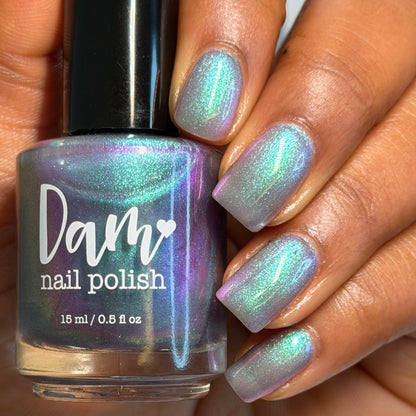 Somebody Sage Me - Gray Nail Polish - Shimmer Nail Polish - Ghostly Collection - Halloween 2025 - Dam Nail Polish
