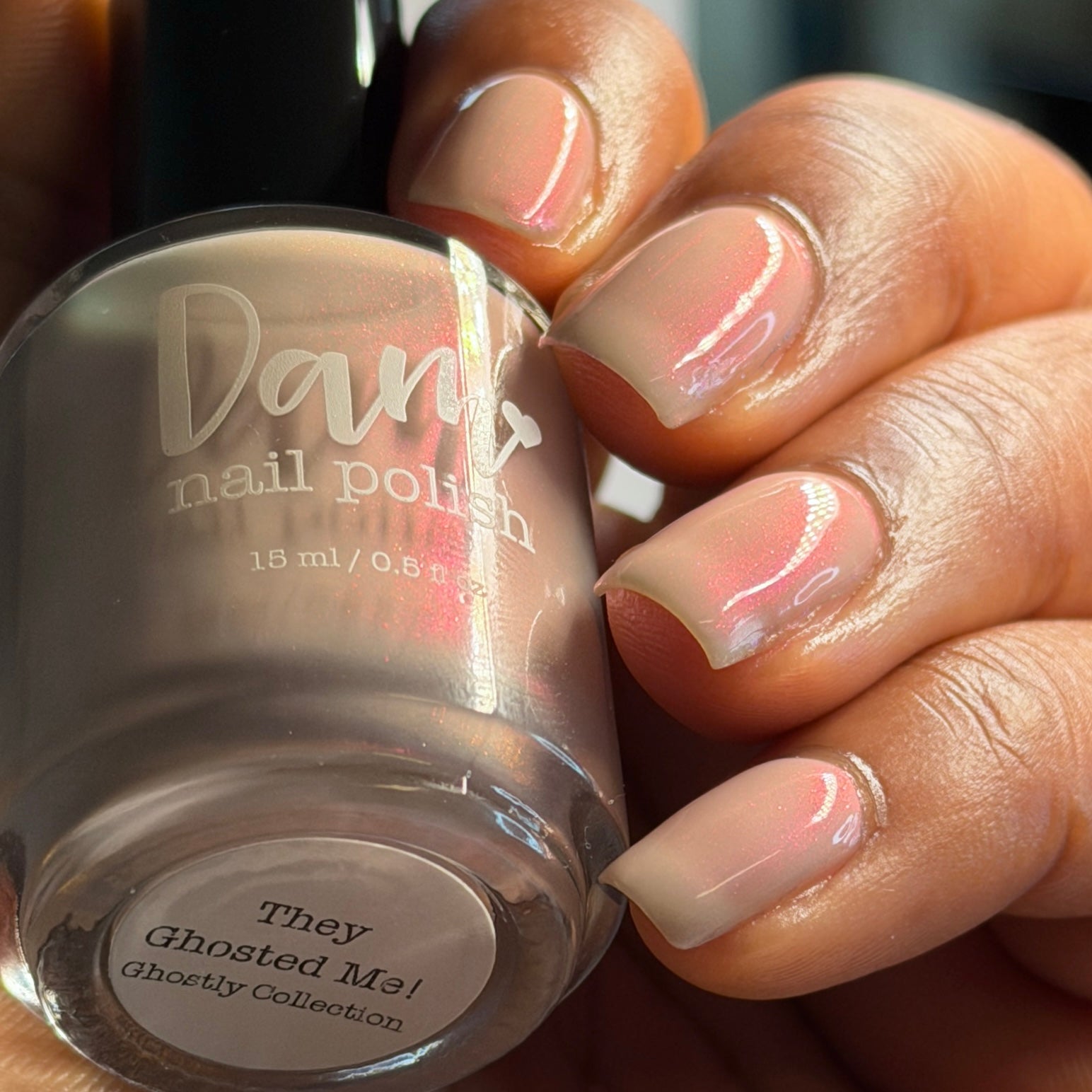 They Ghosted Me! - Taupe Nail Polish - Shimmer Nail Polish - Ghostly Collection - Halloween 2025 - Dam Nail Polish