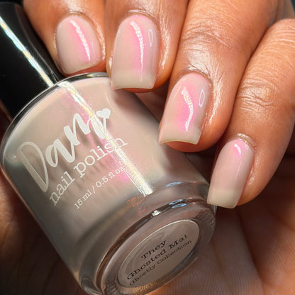 They Ghosted Me! - Taupe Nail Polish - Shimmer Nail Polish - Ghostly Collection - Halloween 2025 - Dam Nail Polish