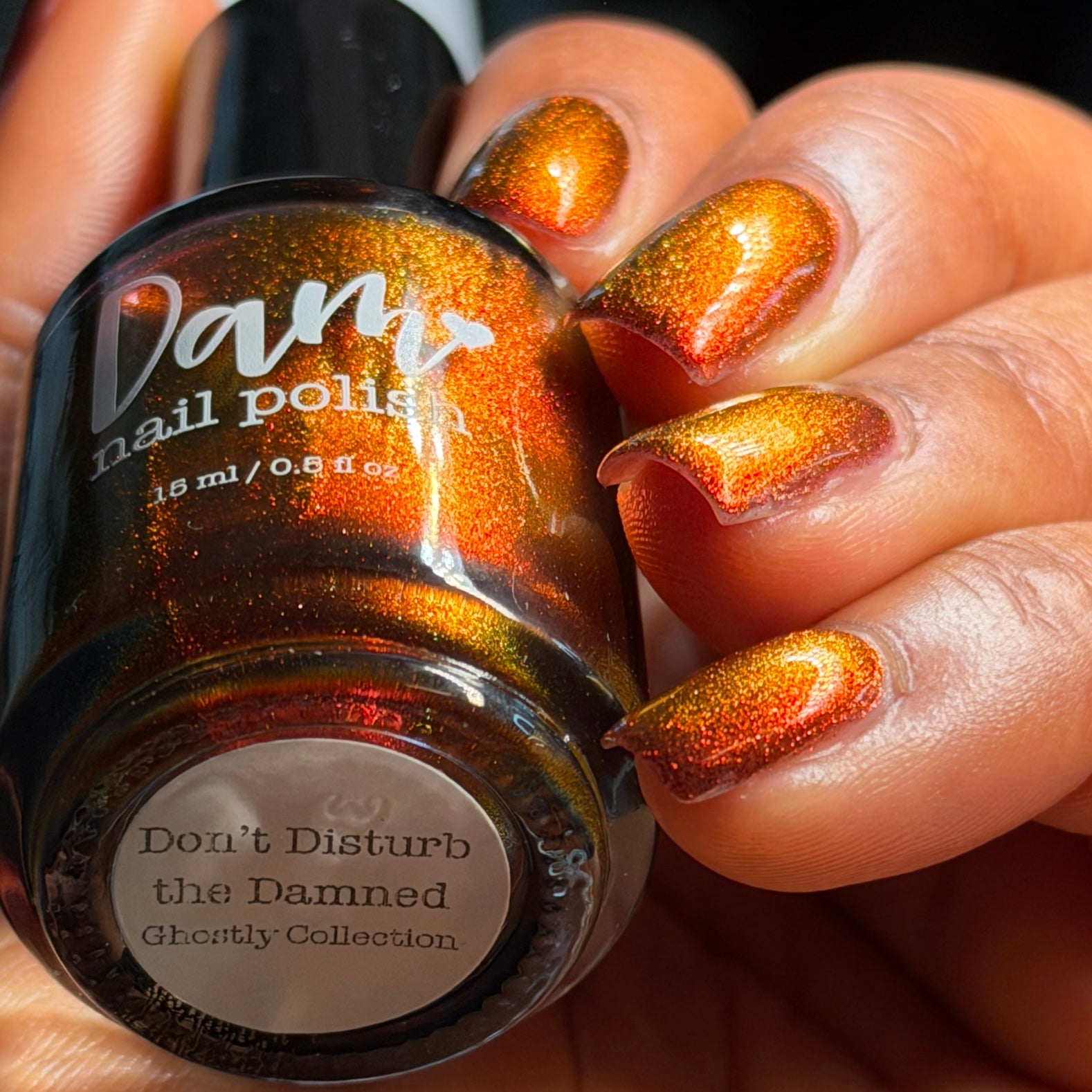Don't Disturb the Damned - Red Nail Polish - Multichrome Nail Polish - Ghostly Collection - Halloween 2025 - Dam Nail Polish