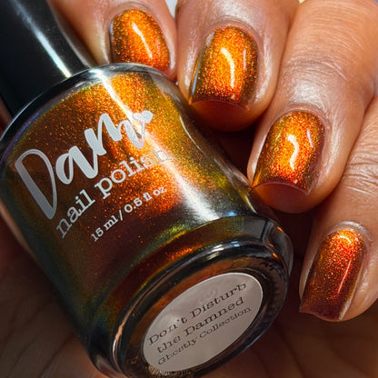 Don't Disturb the Damned - Red Nail Polish - Multichrome Nail Polish - Ghostly Collection - Halloween 2025 - Dam Nail Polish