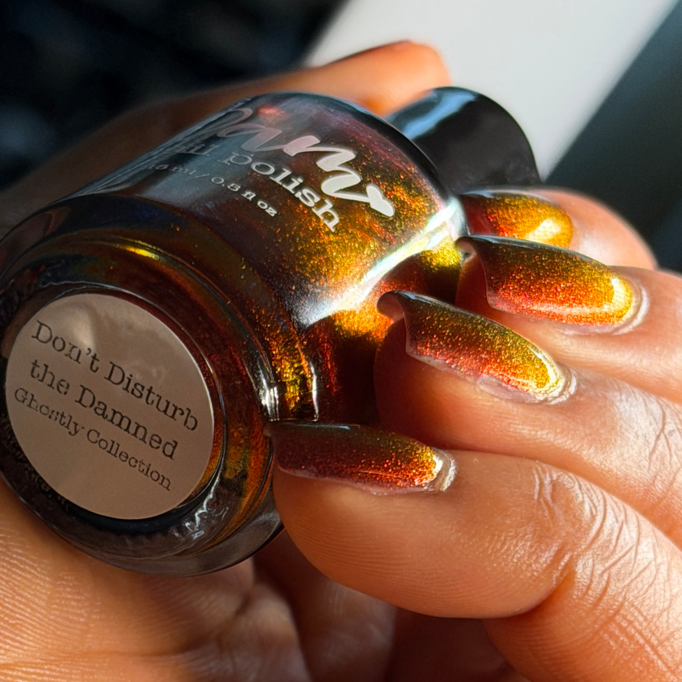 Don't Disturb the Damned - Red Nail Polish - Multichrome Nail Polish - Ghostly Collection - Halloween 2025 - Dam Nail Polish