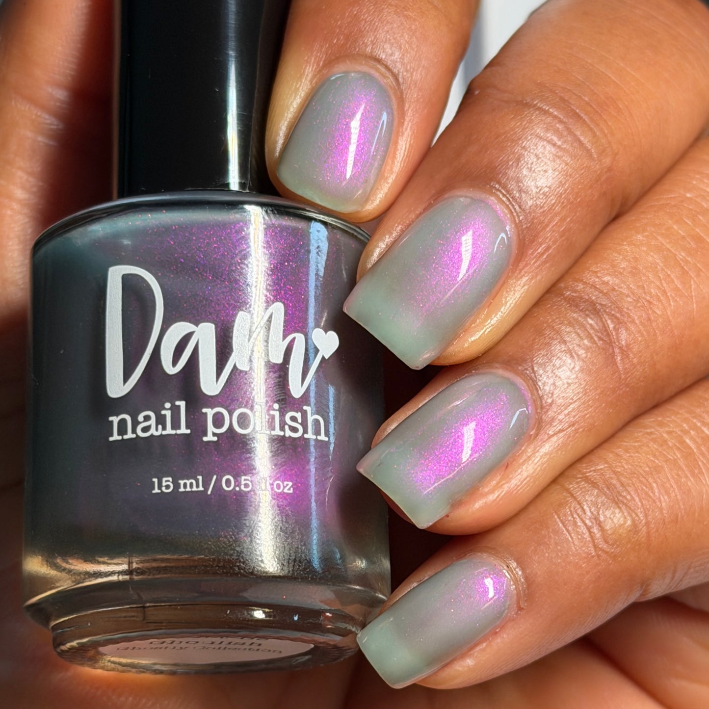 Don’t Be Ghoulish - Gray Nail Polish - Shimmer Nail Polish - Ghostly Collection - Halloween 2025 - Dam Nail Polish