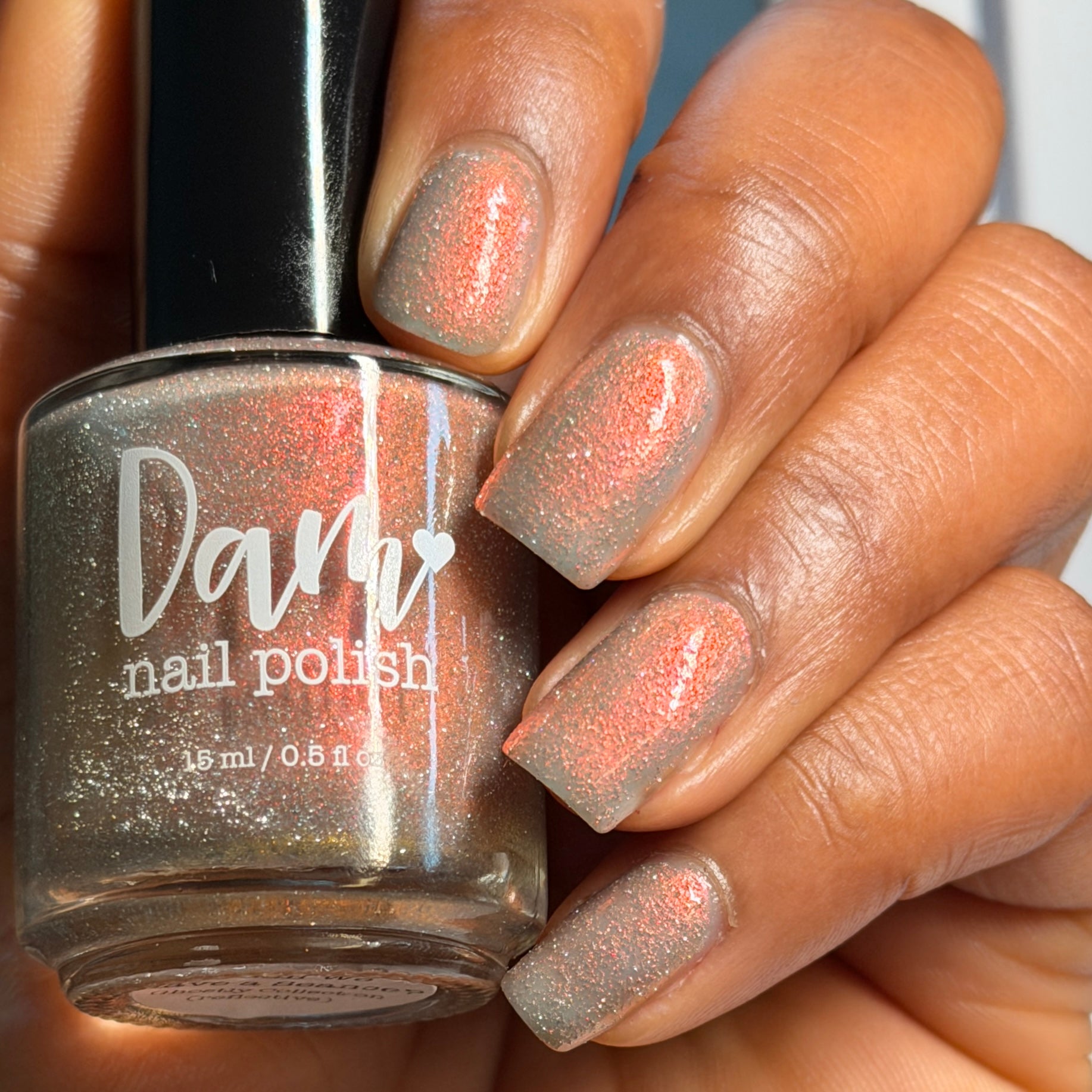 Shall We Have A Seance? - Gray Nail Polish - Reflective Nail Polish - Ghostly Collection - Halloween 2025 - Dam Nail Polish