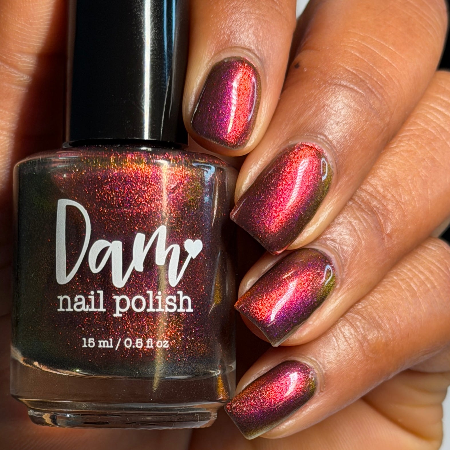 BLOODY MARY x3 - Black Nail Polish - Magnetic Nail Polish - Shimmer Nail Polish - Ghostly Collection - Halloween 2025 - Dam Nail Polish