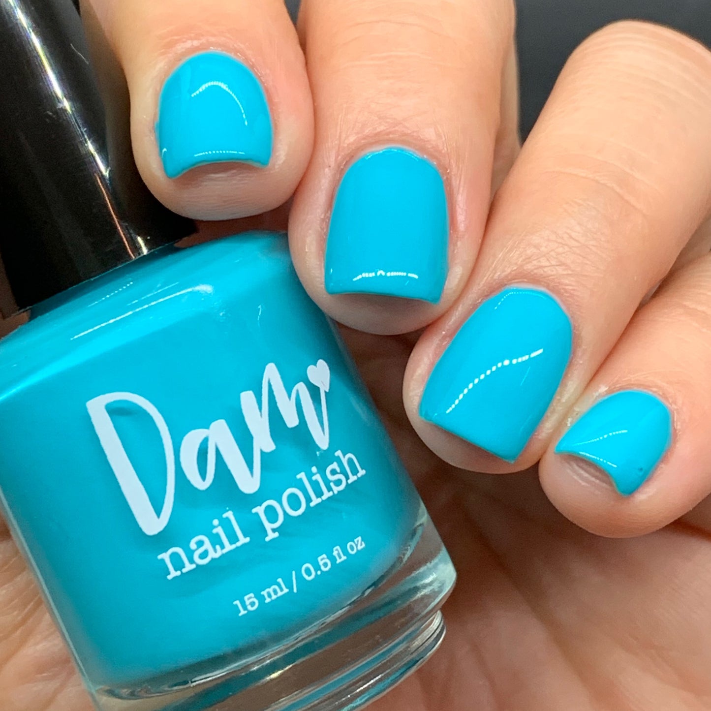 Third Scoops a Charm - Teal Creme Nail Polish - Limited Edition Creme Connection Facebook Group Custom